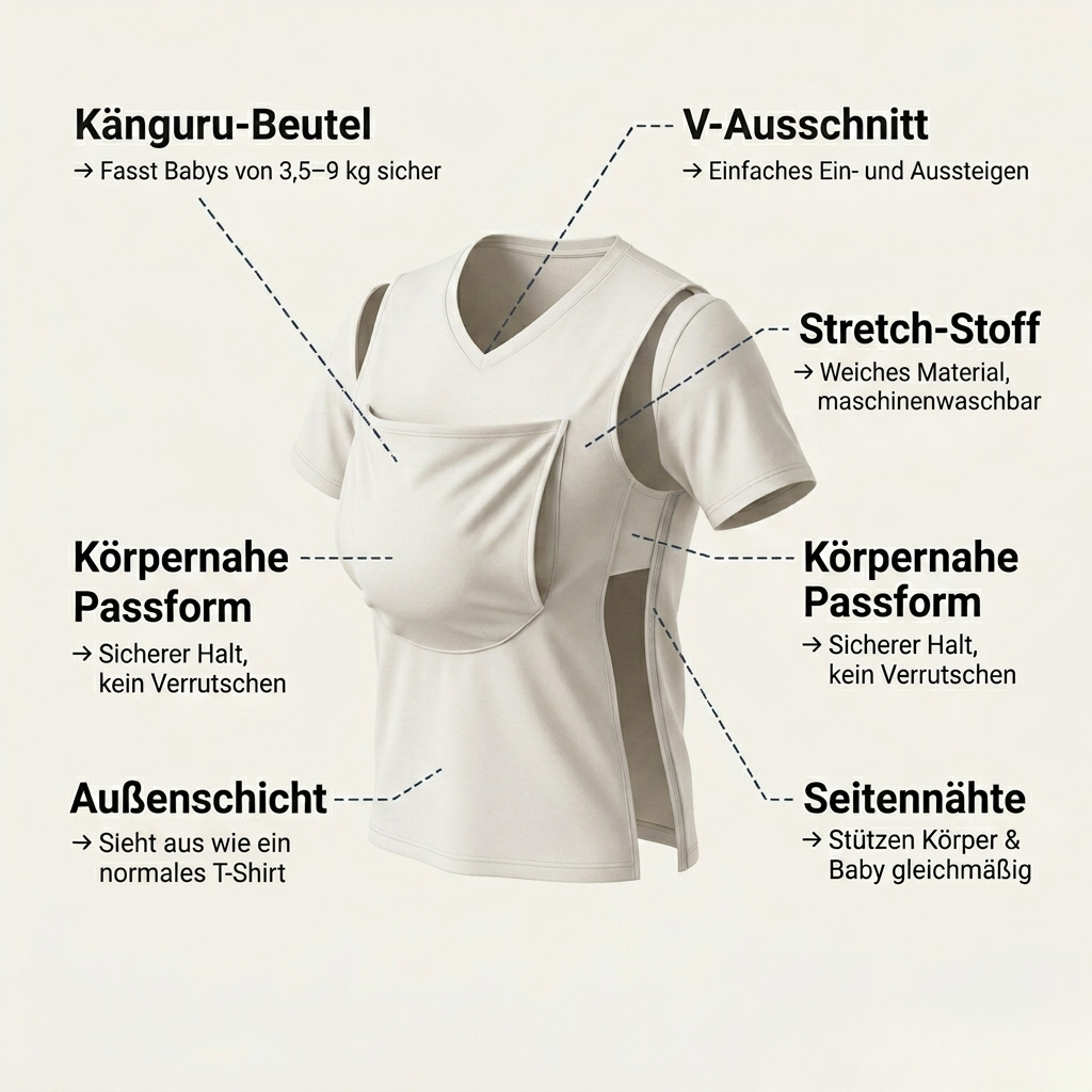 Kangaroo Tee - Haut an Haut.